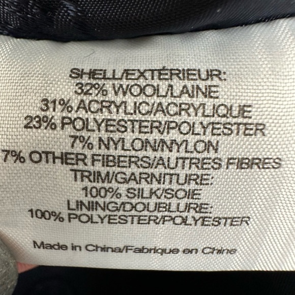 Tory Burch Annabelle Navy Tweed Skirt Size 8 - Picture 10 of 15